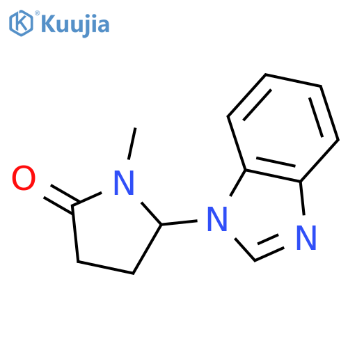 5-(1H-benzimidazol-1-yl)-1-methyl-2-Pyrrolidinone structure