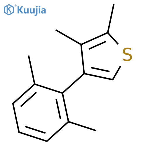 Thiophene, 4-(2,6-dimethylphenyl)-2,3-dimethyl- structure