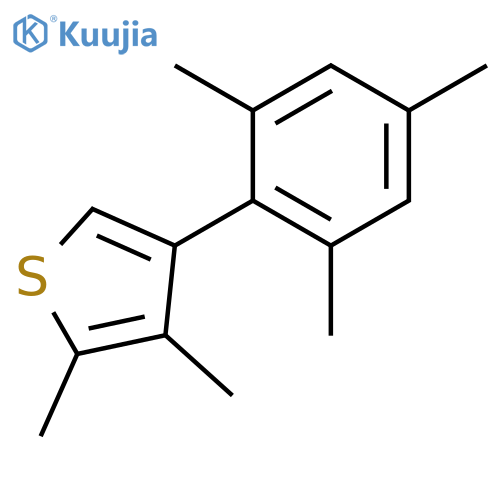 Thiophene, 2,3-dimethyl-4-(2,4,6-trimethylphenyl)- structure