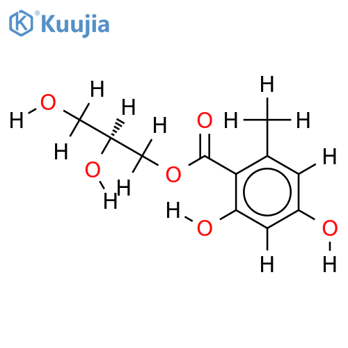 (2'S)-hydroxypropan-2?,3?-diol orsellinate structure