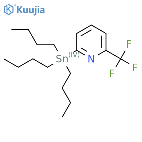 Tributyl-[6-(trifluoromethyl)pyridin-2-yl]stannane structure