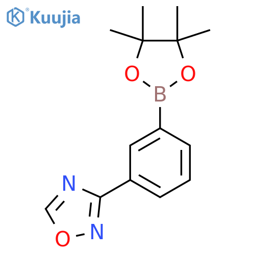 3-[3-(4,4,5,5-Tetramethyl-1,3,2-dioxaborolan-2-yl)phenyl]-1,2,4-oxadiazole structure
