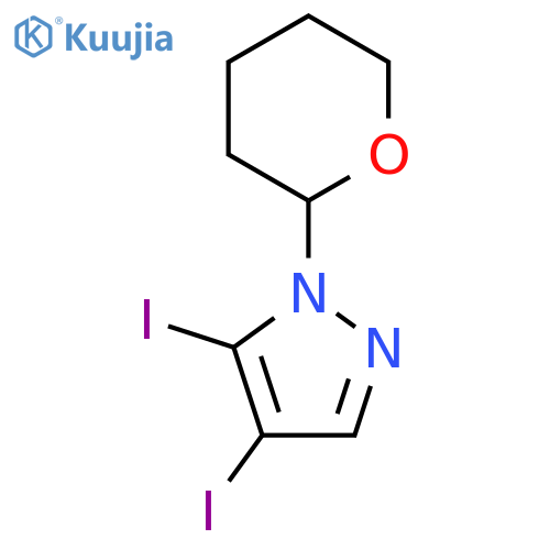 4,5-Diiodo-1-(oxan-2-yl)pyrazole structure