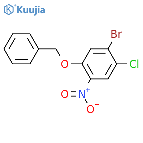 1-(Benzyloxy)-5-bromo-4-chloro-2-nitrobenzene structure