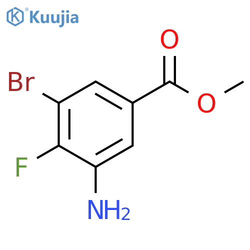 methyl 3-amino-5-bromo-4-fluorobenzoate structure