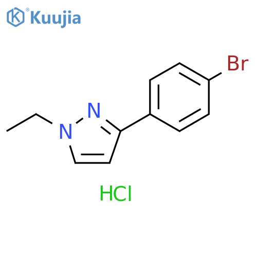 3-(4-Bromophenyl)-1-ethyl-1H-pyrazole hydrochloride structure