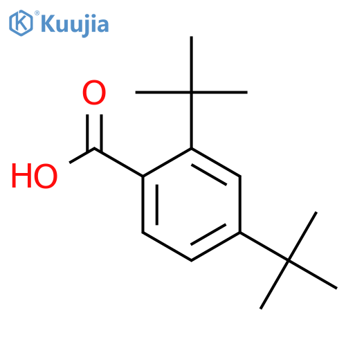 2,4-Ditert-butylbenzoic acid structure
