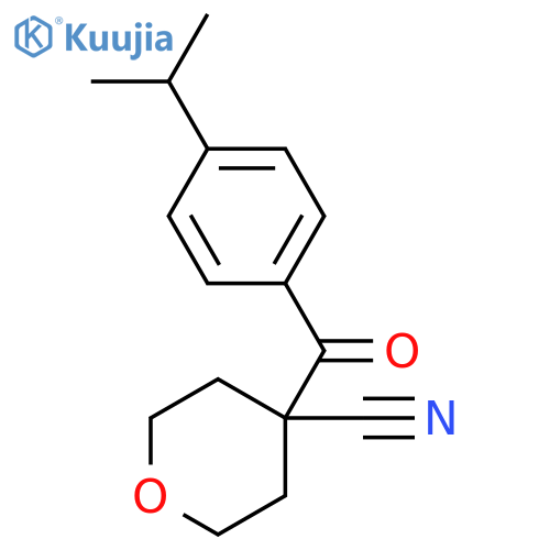 4-(4-Isopropyl-benzoyl)-tetrahydro-pyran-4-carbonitrile structure