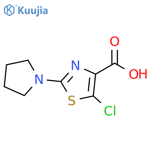 5-Chloro-2-pyrrolidin-1-yl-thiazole-4-carboxylic acid structure