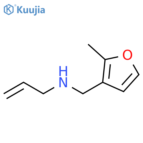 Allyl-(2-methyl-furan-3-ylmethyl)-amine structure