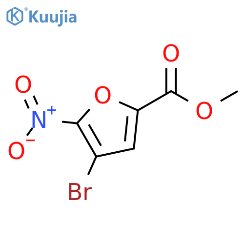 4-Bromo-5-nitro-furan-2-carboxylic acid methyl ester structure