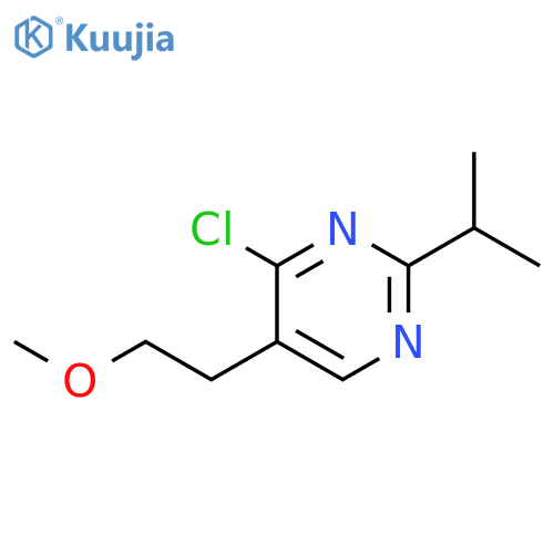 4-Chloro-2-isopropyl-5-(2-methoxy-ethyl)-pyrimidine structure