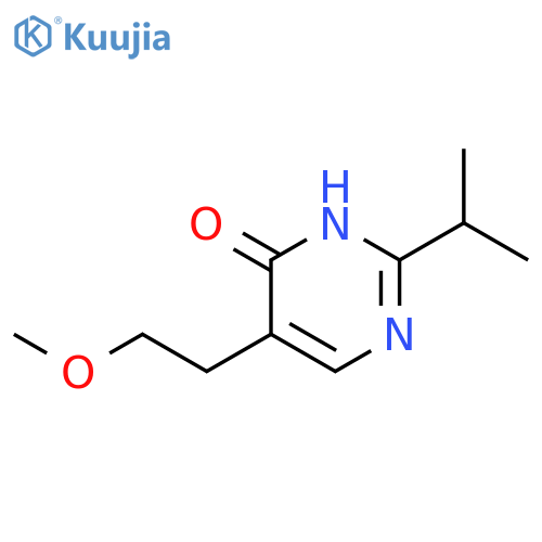 2-Isopropyl-5-(2-methoxy-ethyl)-pyrimidin-4-ol structure
