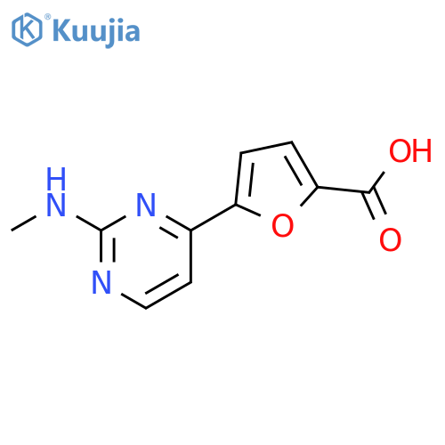 5-(2-Methylamino-pyrimidin-4-yl)-furan-2-carboxylic acid structure