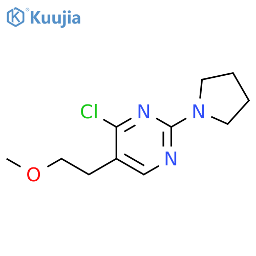 4-Chloro-5-(2-methoxy-ethyl)-2-pyrrolidin-1-yl-pyrimidine structure