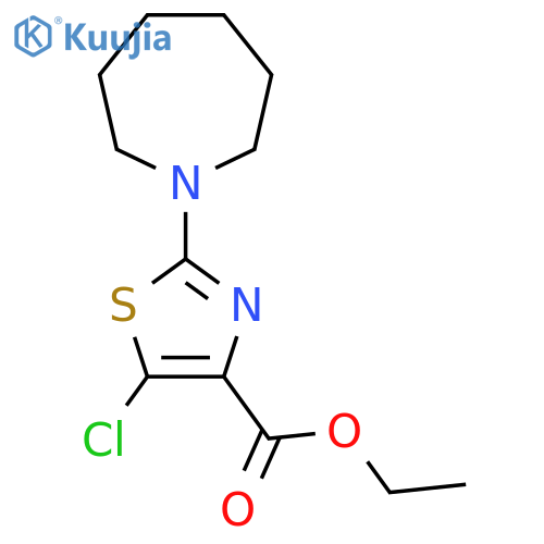 Ethyl 2-(azepan-1-yl)-5-chlorothiazole-4-carboxylate structure
