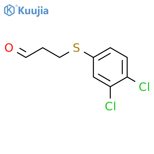 PROPANAL, 3-[(3,4-DICHLOROPHENYL)THIO]- structure
