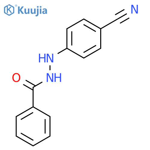 Benzoic acid, 2-(4-cyanophenyl)hydrazide structure
