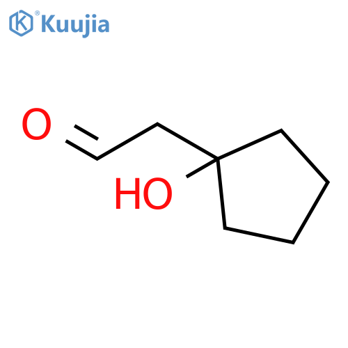 Cyclopentaneacetaldehyde, 1-hydroxy- structure