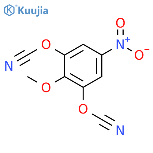 Cyanic acid, 2-methoxy-5-nitro-1,3-phenylene ester structure