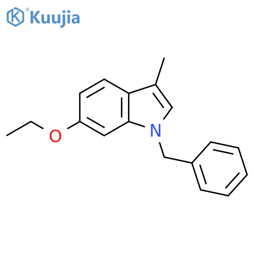 1H-Indole, 6-ethoxy-3-methyl-1-(phenylmethyl)- structure