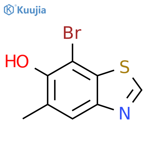 7-bromo-5-methylbenzo[d]thiazol-6-ol structure