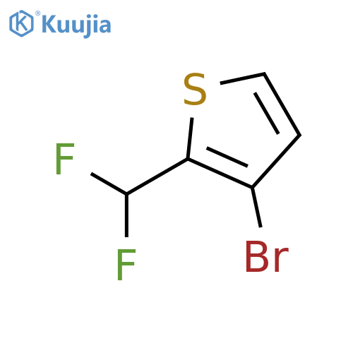 3-bromo-2-(difluoromethyl)thiophene structure