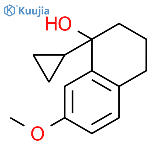 1-Naphthalenol, 1-cyclopropyl-1,2,3,4-tetrahydro-7-methoxy- structure