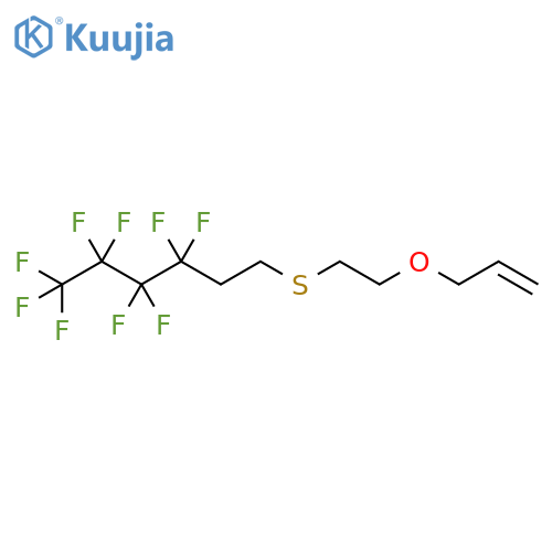 Hexane, 1,1,1,2,2,3,3,4,4-nonafluoro-6-[[2-(2-propenyloxy)ethyl]thio]- structure