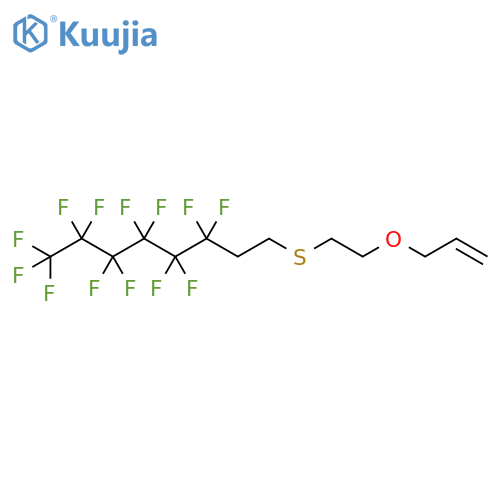 Octane,1,1,1,2,2,3,3,4,4,5,5,6,6-tridecafluoro-8-[[2-(2-propenyloxy)ethyl]thio]- structure