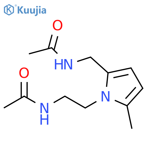 Acetamide, N-[[1-[2-(acetylamino)ethyl]-5-methyl-1H-pyrrol-2-yl]methyl]- structure