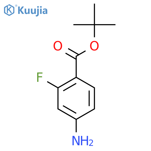 tert-Butyl 4-amino-2-fluorobenzoate structure