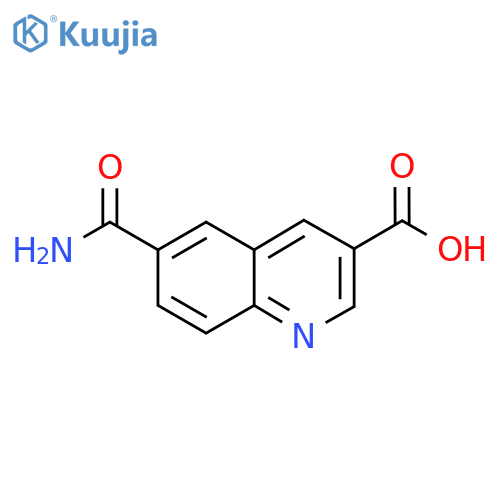 6-Carbamoylquinoline-3-carboxylic acid structure