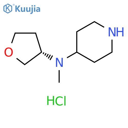 N-methyl-N-[(3S)-tetrahydrofuran-3-yl]piperidin-4-amine;hydrochloride structure