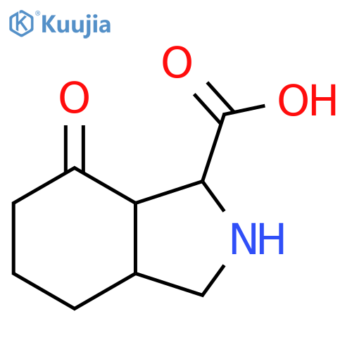 7-oxo-octahydro-1H-isoindole-1-carboxylic acid structure