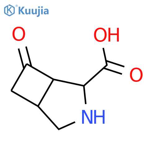 7-oxo-3-azabicyclo[3.2.0]heptane-2-carboxylic acid structure