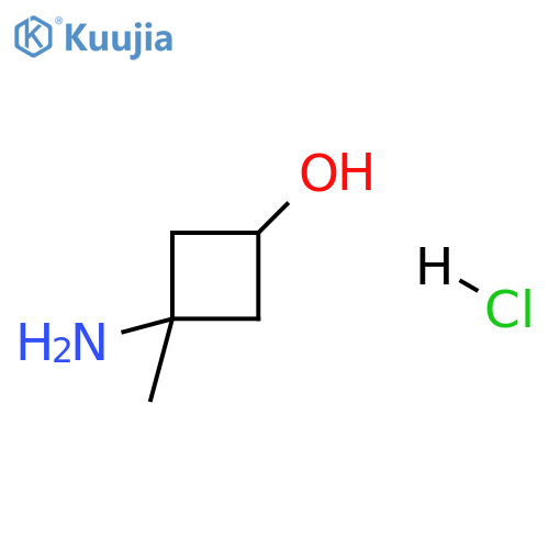 3-amino-3-methylcyclobutan-1-ol hydrochloride structure