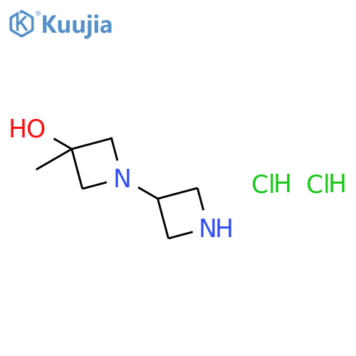 1-(azetidin-3-yl)-3-methyl-azetidin-3-ol;dihydrochloride structure