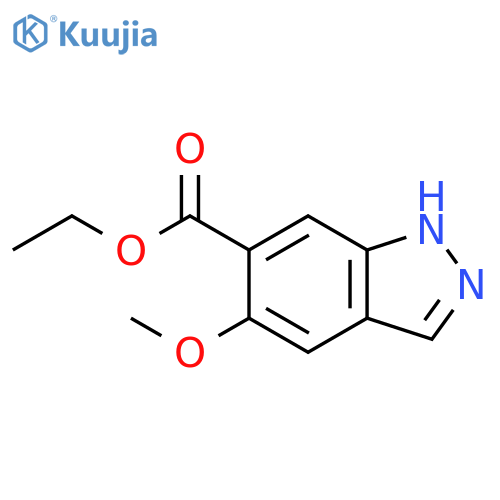 Ethyl 5-methoxy-1H-indazole-6-carboxylate structure