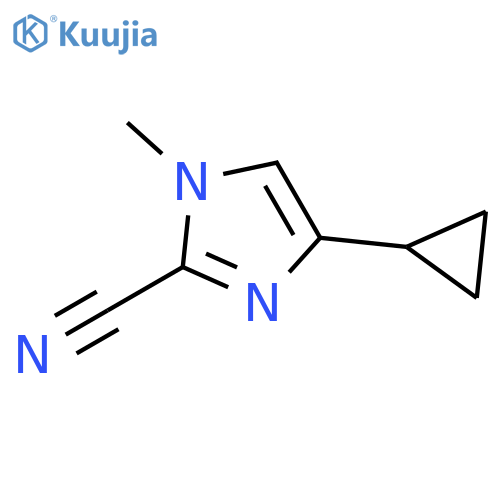 4-cyclopropyl-1-methyl-1H-imidazole-2-carbonitrile structure