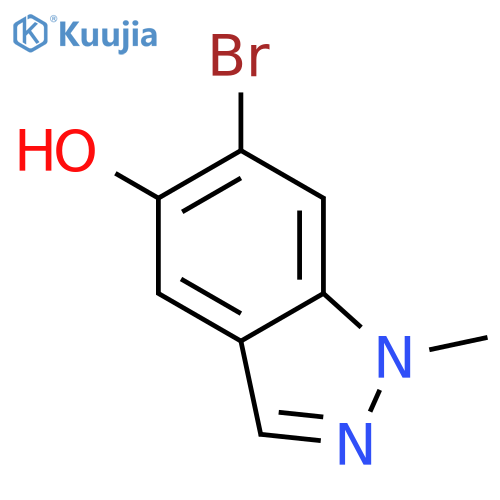 6-Bromo-1-methyl-1H-indazol-5-ol structure