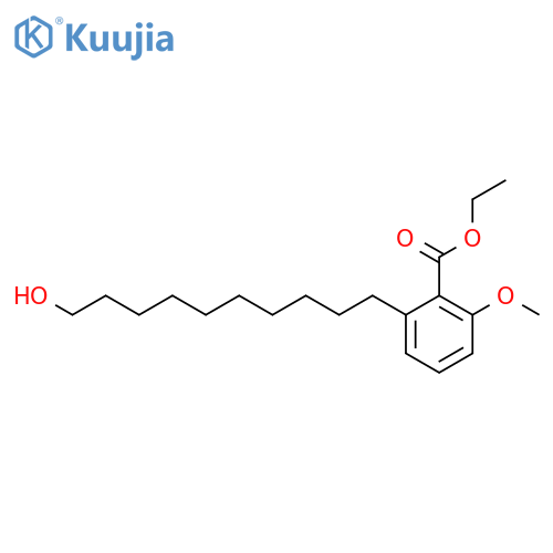 Ethyl 2-(10-hydroxydecyl)-6-methoxybenzoate structure
