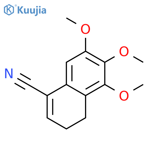 1-Naphthalenecarbonitrile, 3,4-dihydro-5,6,7-trimethoxy- structure