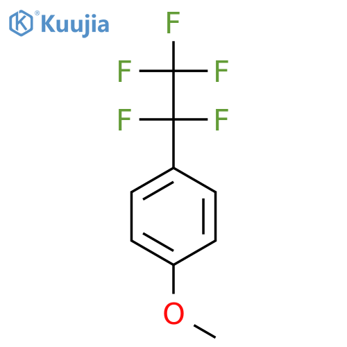 Benzene, 1-methoxy-4-(pentafluoroethyl)- structure