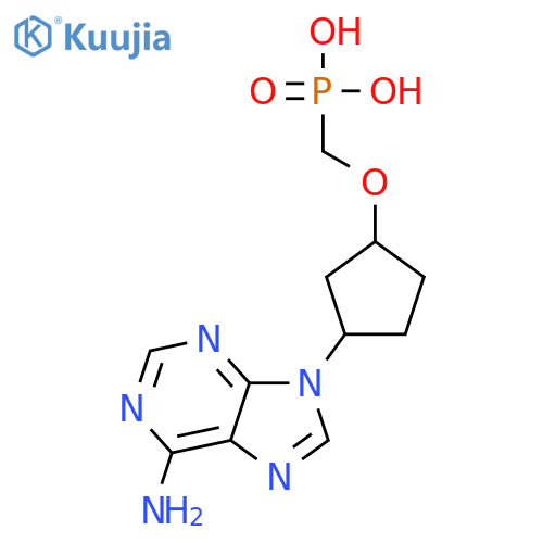 Phosphonic acid, [[[3-(6-amino-9H-purin-9-yl)cyclopentyl]oxy]methyl]- structure