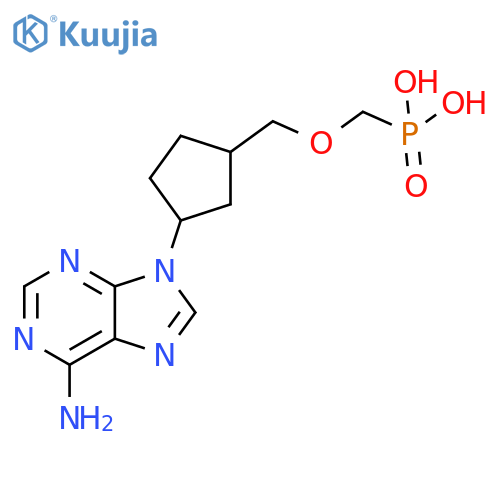 Phosphonic acid,[[[3-(6-amino-9H-purin-9-yl)cyclopentyl]methoxy]methyl]- structure