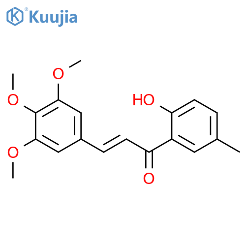 (2E)-1-(2-hydroxy-5-methylphenyl)-3-(3,4,5-trimethoxyphenyl)prop-2-en-1-one structure