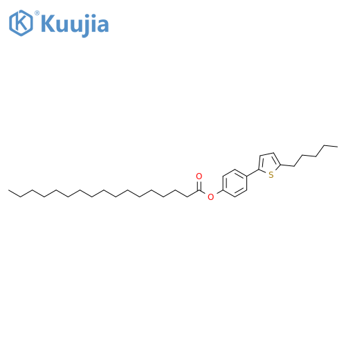 Heptadecanoic acid, 4-(5-pentyl-2-thienyl)phenyl ester structure