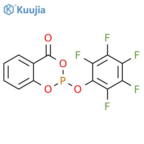 4H-1,3,2-Benzodioxaphosphorin-4-one, 2-(pentafluorophenoxy)- structure