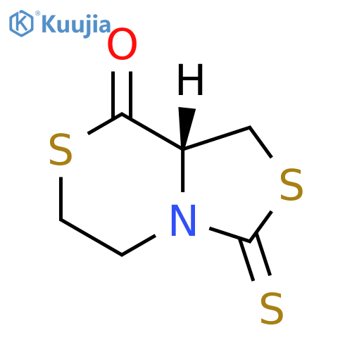 3H,8H-Thiazolo[4,3-c][1,4]thiazin-8-one, tetrahydro-3-thioxo-, (S)- structure